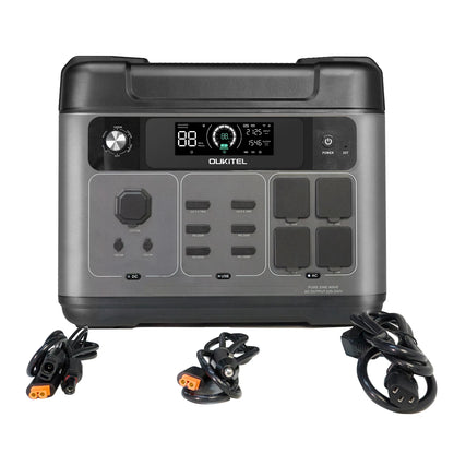 P2001 Plus Portable Power Station, 2400W Solar Generator, 80% Charge in 1Hr, 2048Wh LiFePO4 Battery Solar Powered Generator for