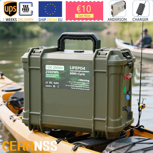 LiFePO4 12V 200AH 100AH 140AH Battery Free Charger Pack 12.8V Lithium Battery 6000+ Cycle With Bluetooth Gift Charger for Boat