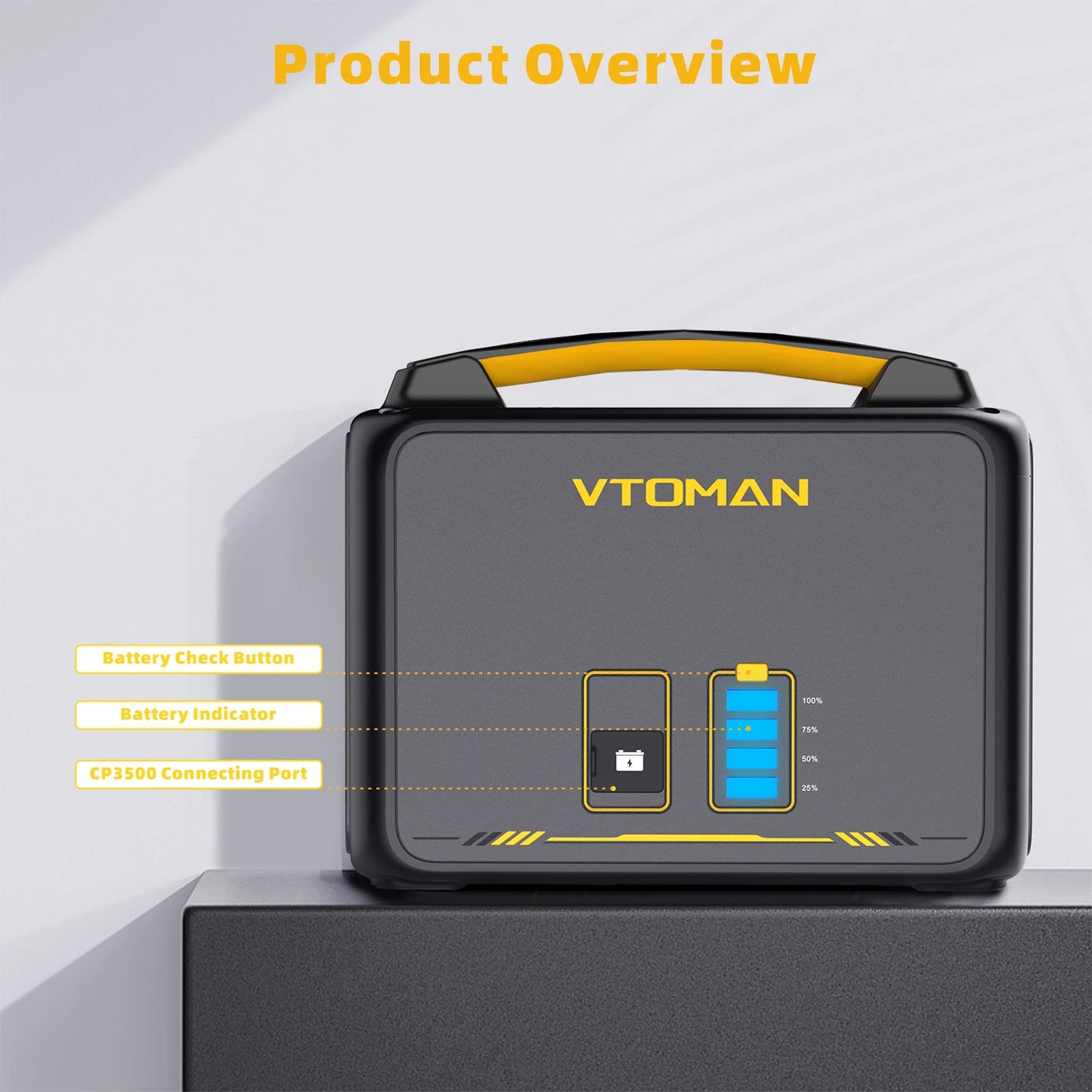 VTOMAN JUMP600X Extra Battery 640Wh for VTOMAN JUMP600X & JUMP600 600W Backup LiFePO4 (LFP)