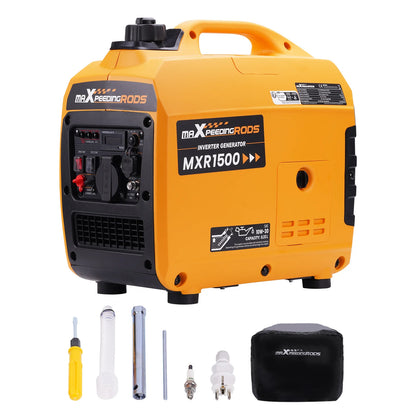 Generador silencioso portátil de 1200W, 11,5 kg, 4 tiempos para fiestas al aire libre